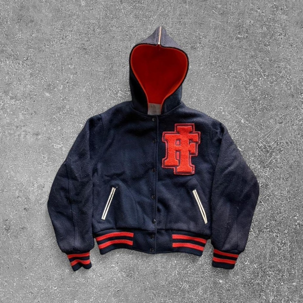 Vintage 1970s Idaho Falls Varsity Jacket 100%โ Wool Size small/medium